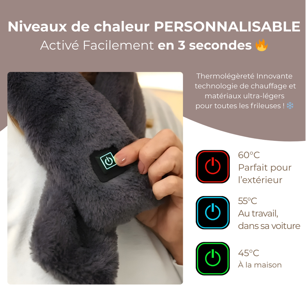 Écharpe chauffante confortable