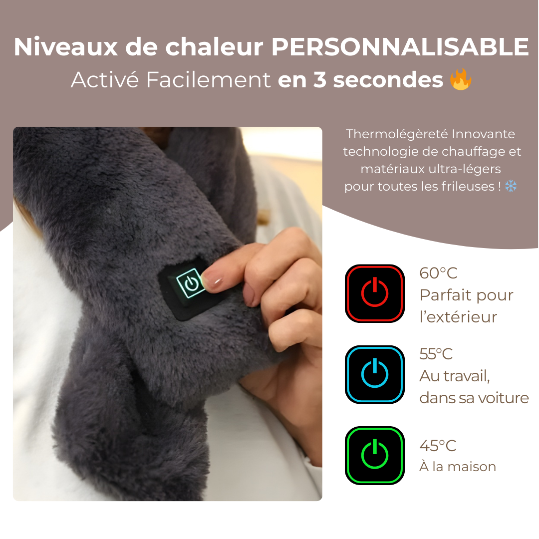 Écharpe chauffante confortable