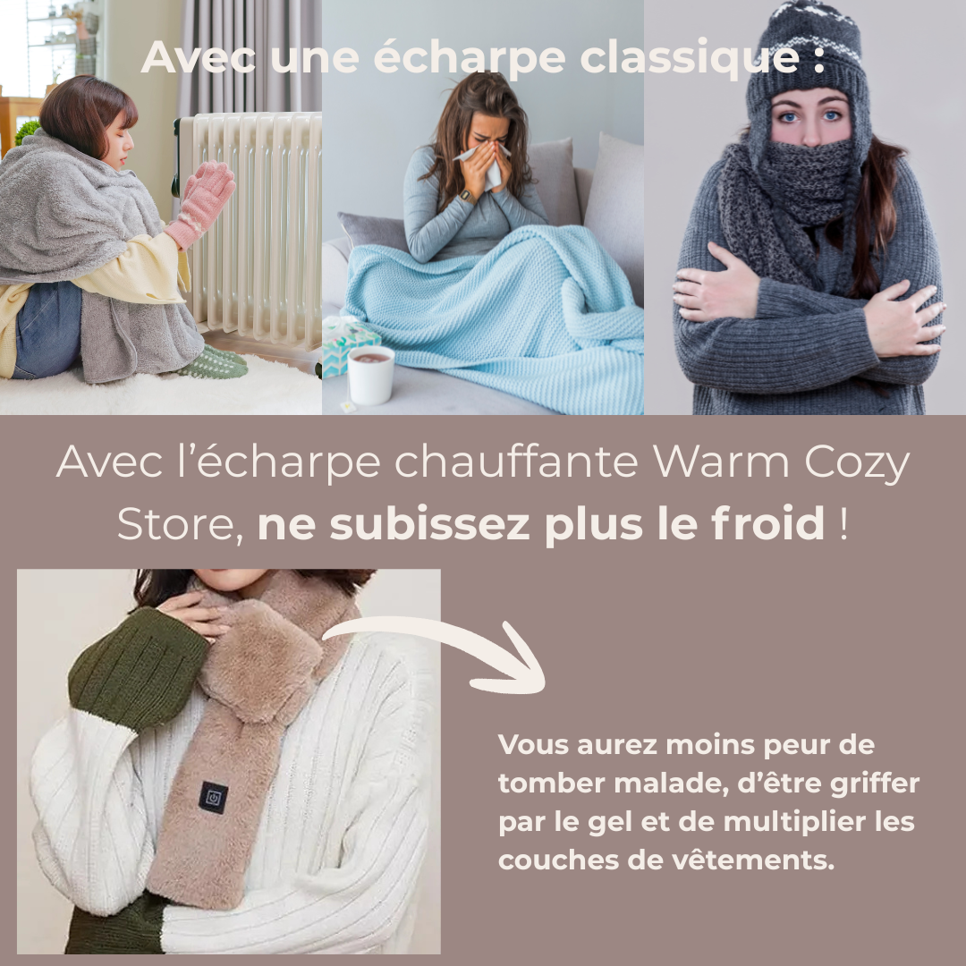 Écharpe chauffante confortable