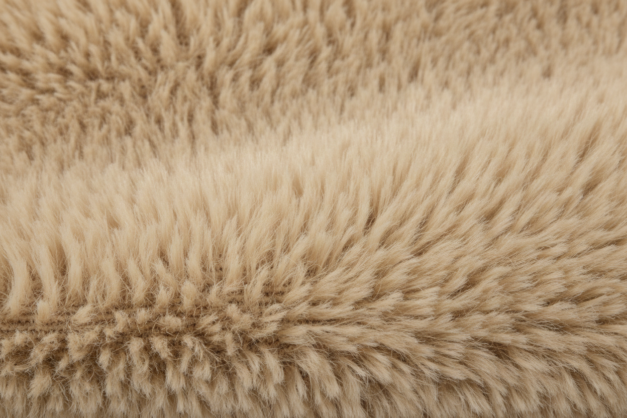 texture de poil synthétique beige